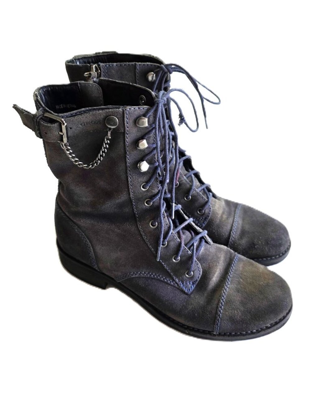 Geox dark gray suede boots - please read carefully